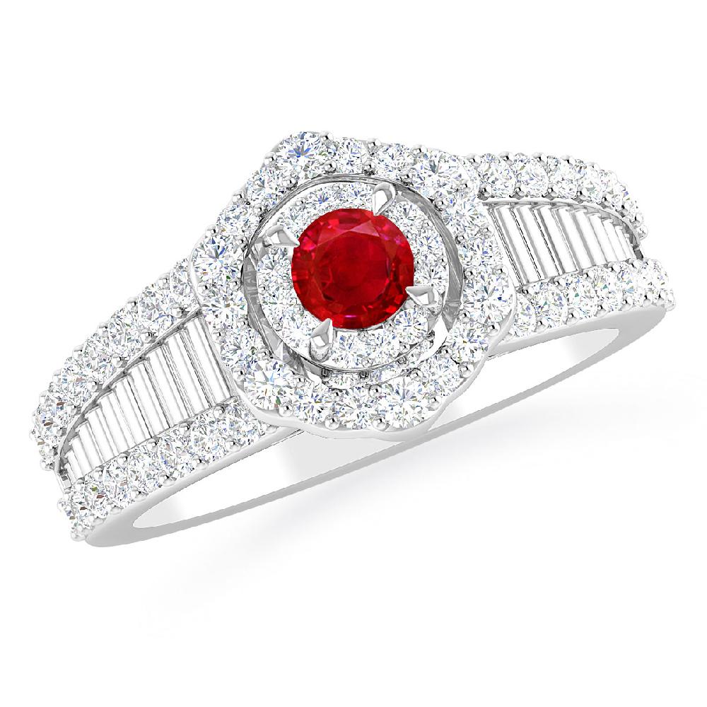 White Gold - Ruby