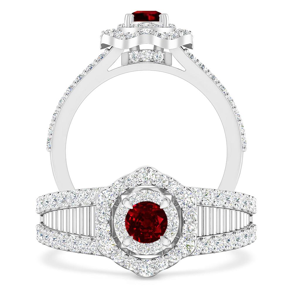 White Gold - Ruby