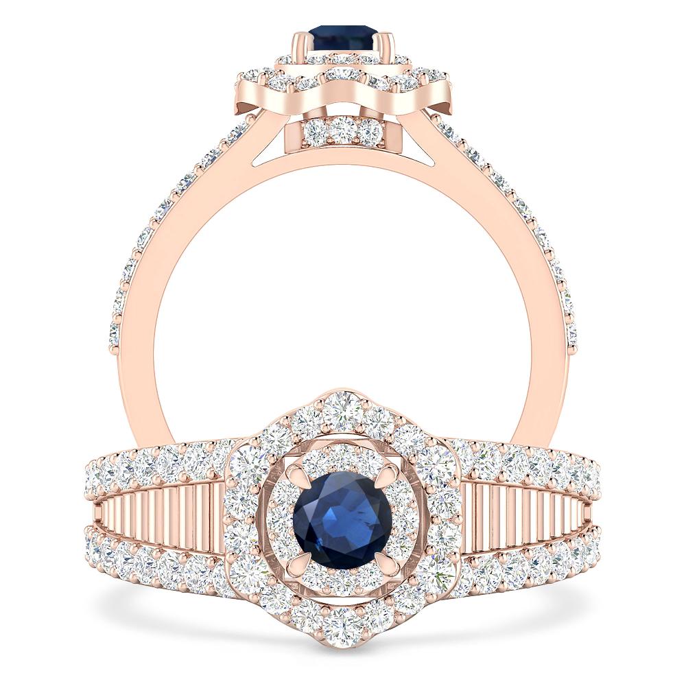 Rose Gold - Sapphire