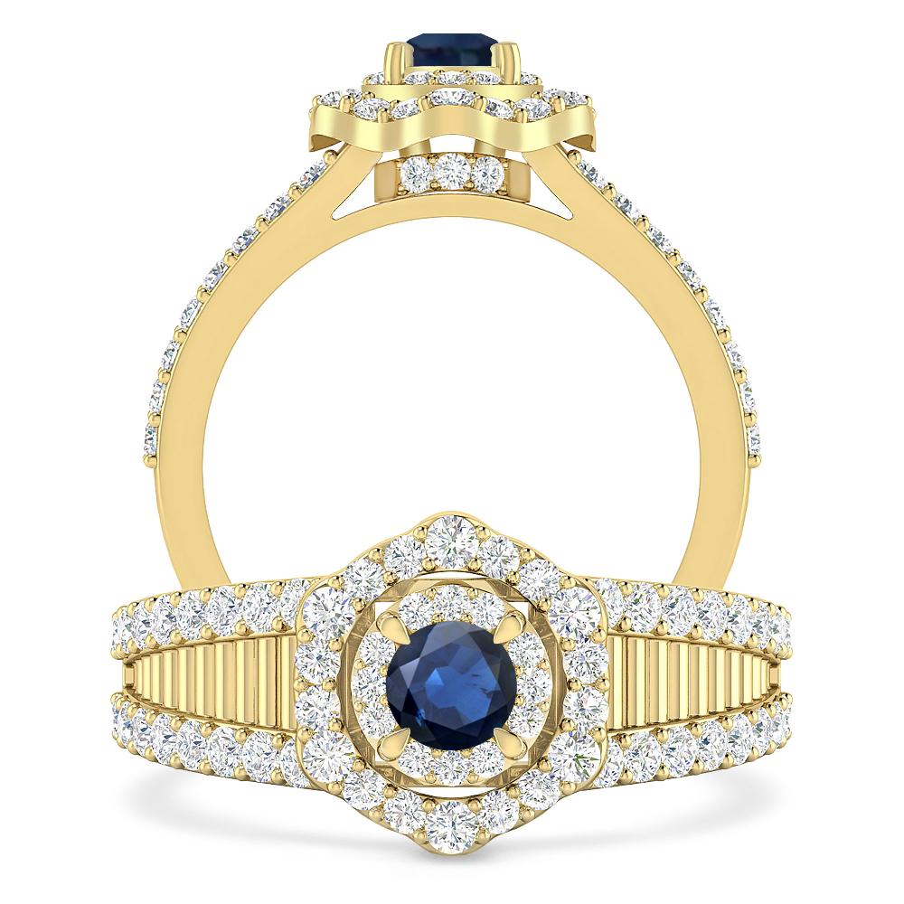 Yellow Gold - Sapphire