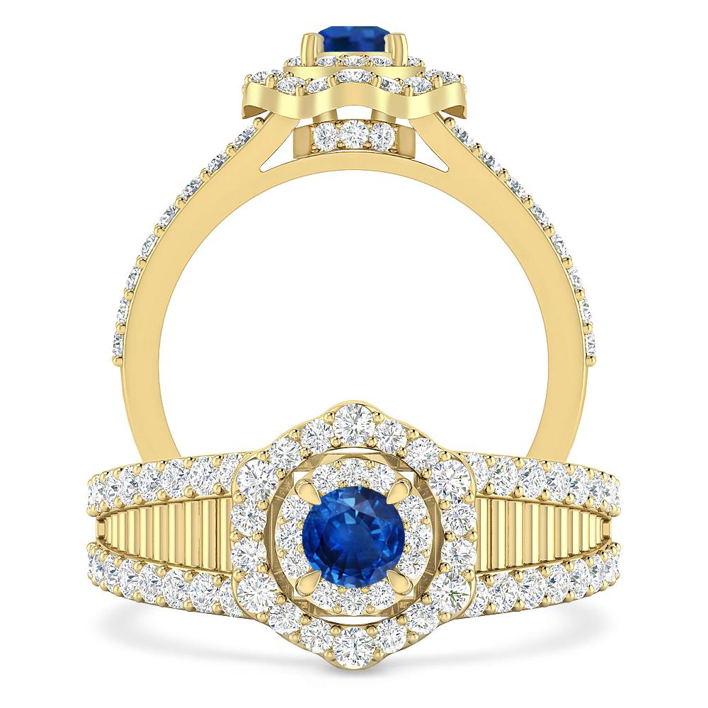 Yellow Gold - Sapphire