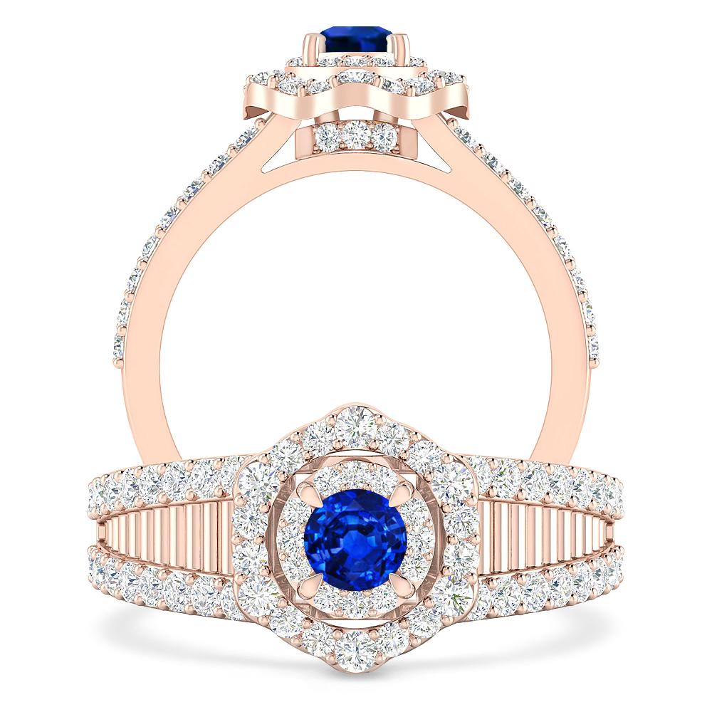 Rose Gold - Sapphire