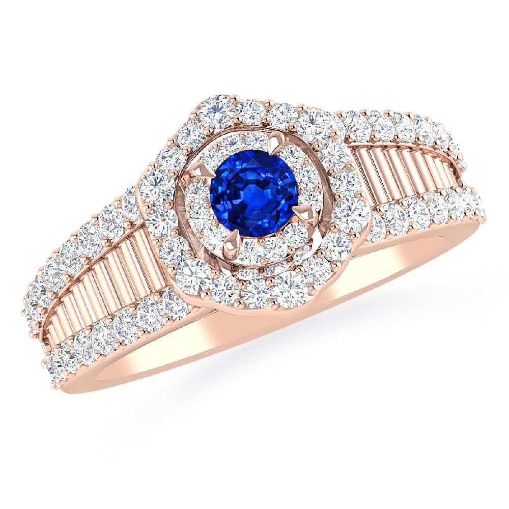 Rose Gold - Sapphire