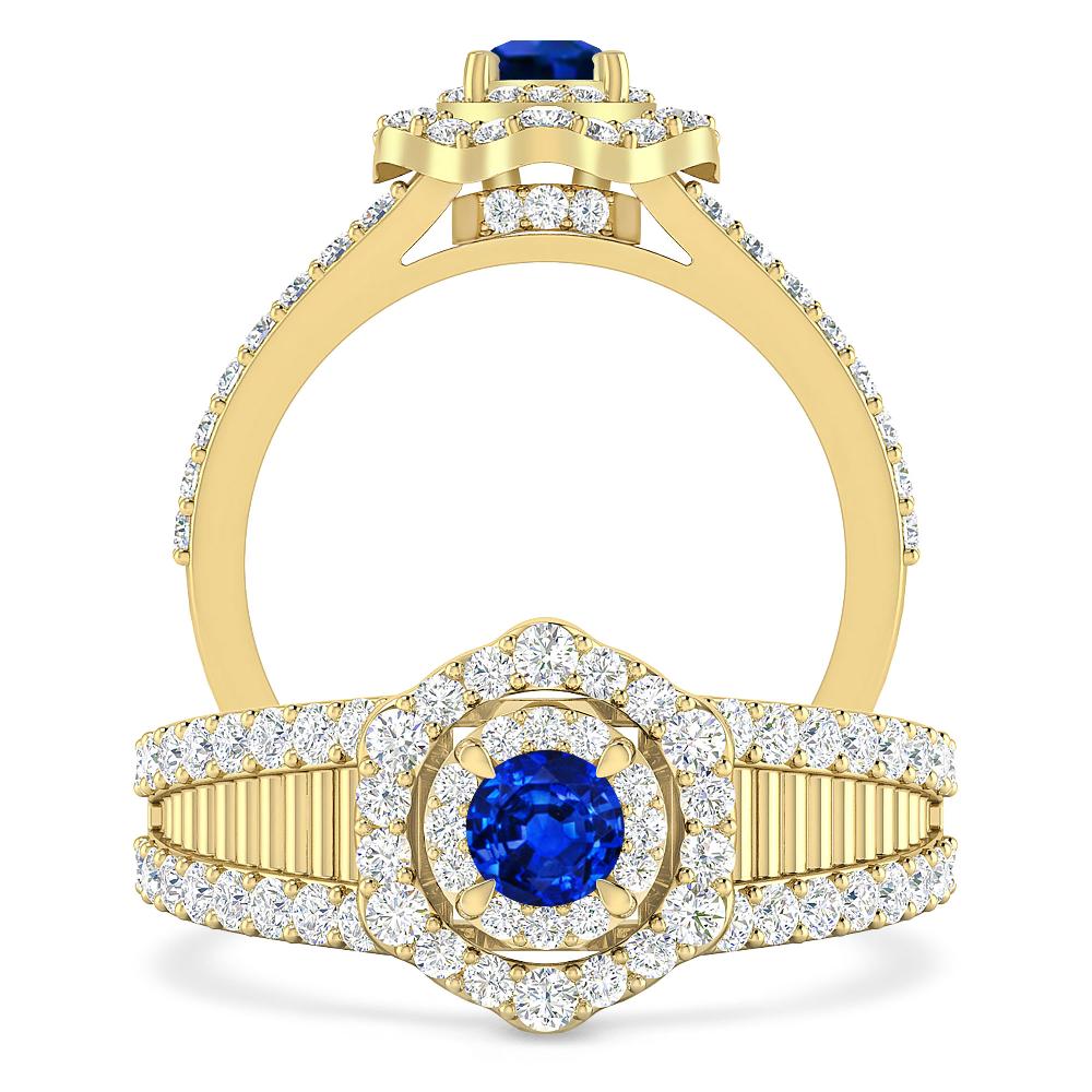 Yellow Gold - Sapphire