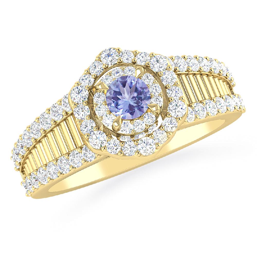 Yellow Gold - Tanzanite