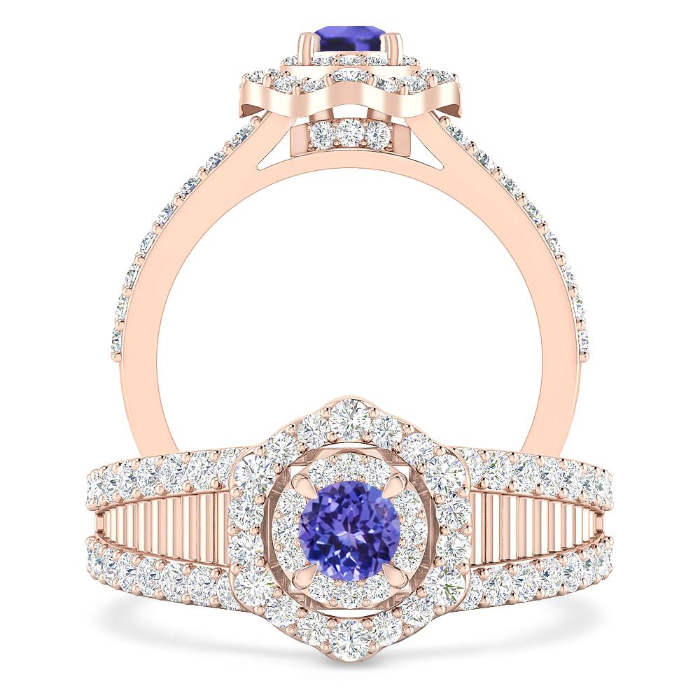 Rose Gold - Tanzanite