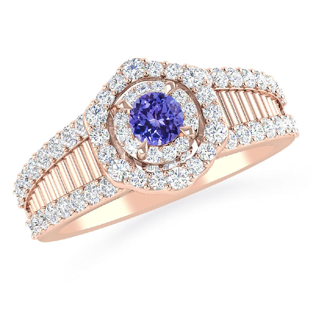 Rose Gold - Tanzanite