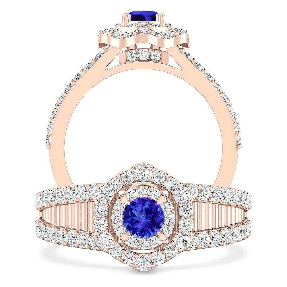 Rose Gold - Tanzanite