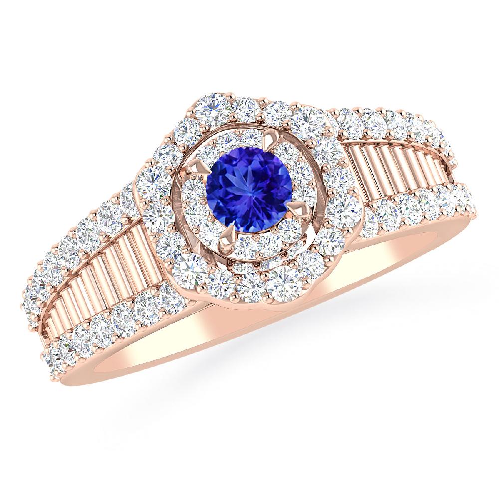 Rose Gold - Tanzanite