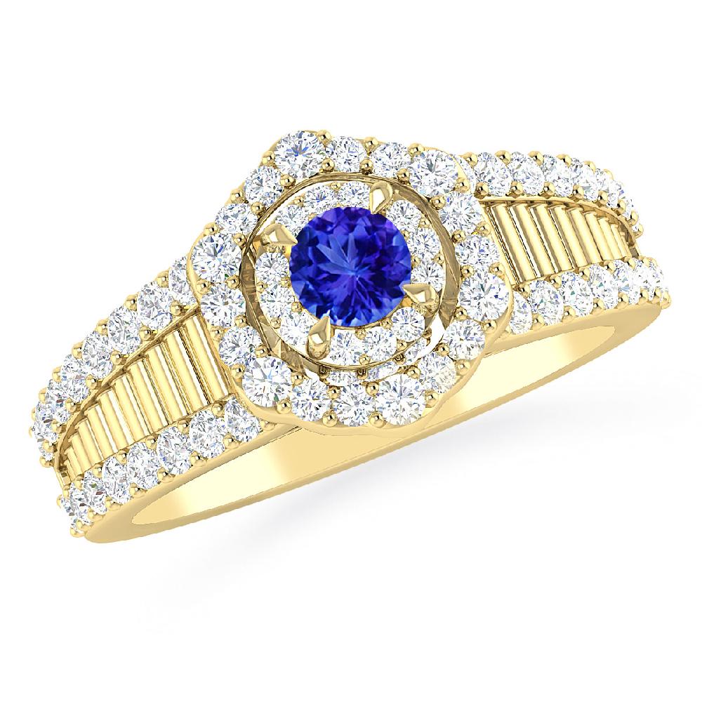 Yellow Gold - Tanzanite