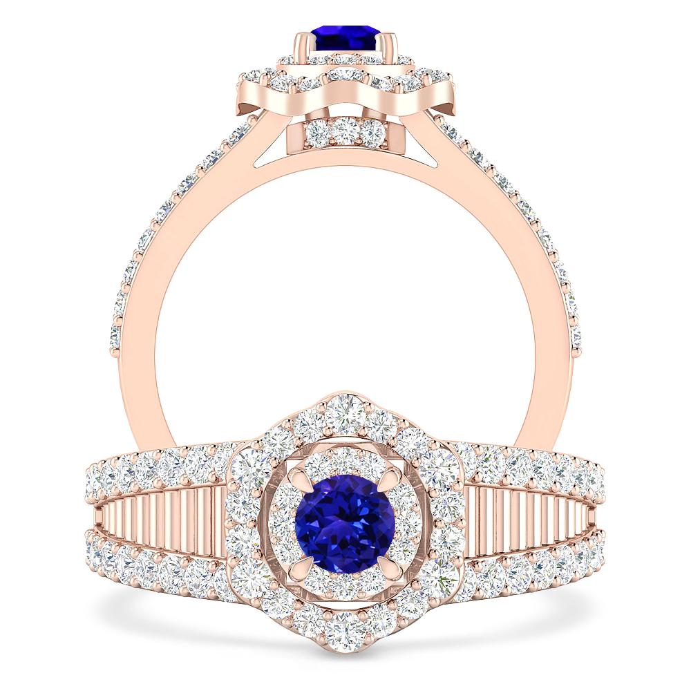 Rose Gold - Tanzanite