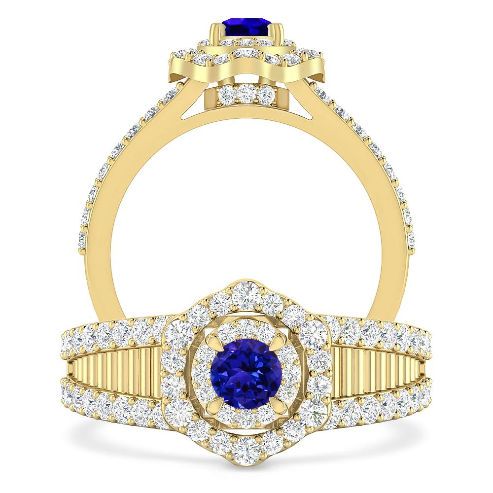 Yellow Gold - Tanzanite