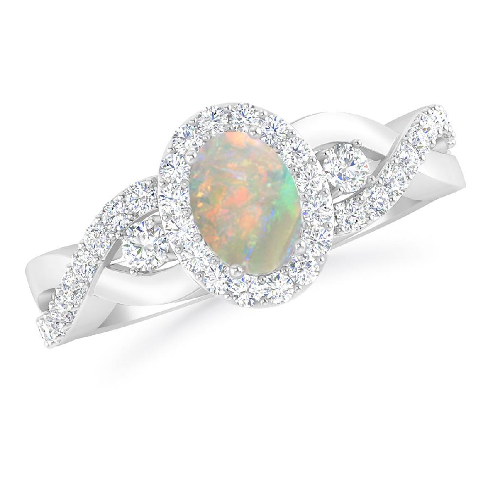 White Gold - Opal