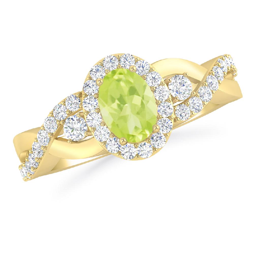 Yellow Gold - Peridot