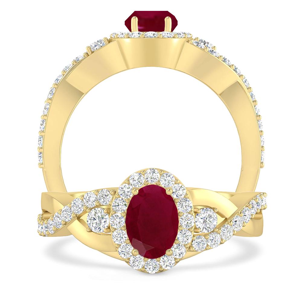 Yellow Gold - Ruby