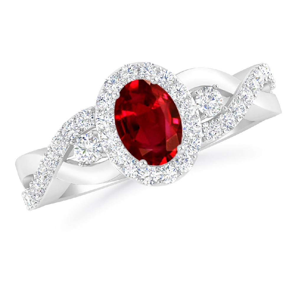 White Gold - Ruby