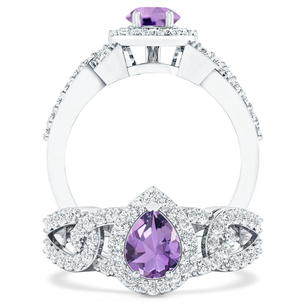 White Gold - Amethyst