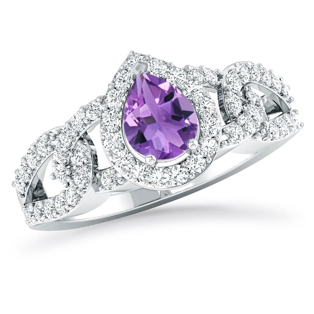 White Gold - Amethyst