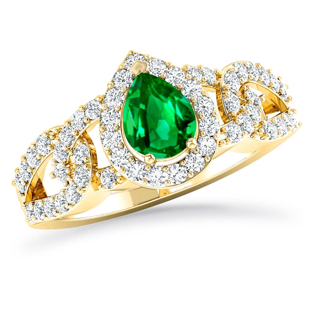 Yellow Gold - Emerald