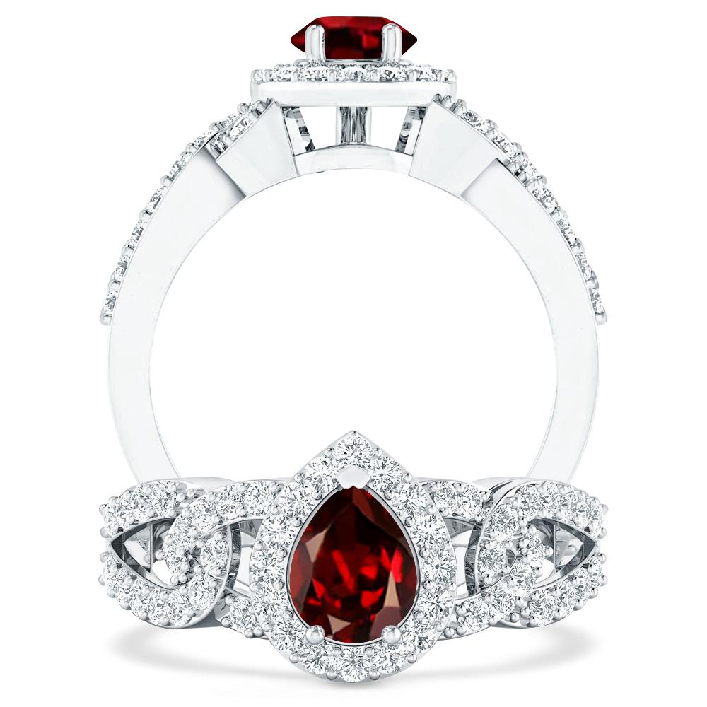 White Gold - Garnet