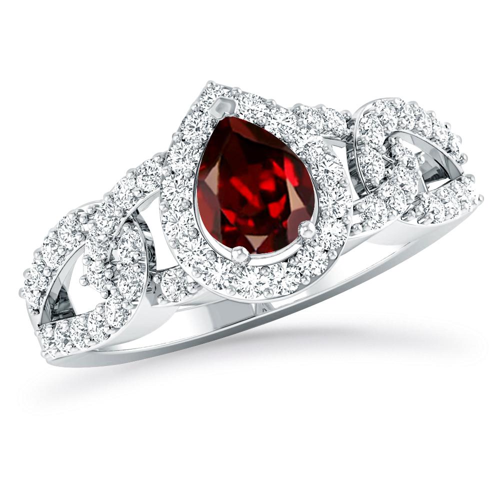 White Gold - Garnet