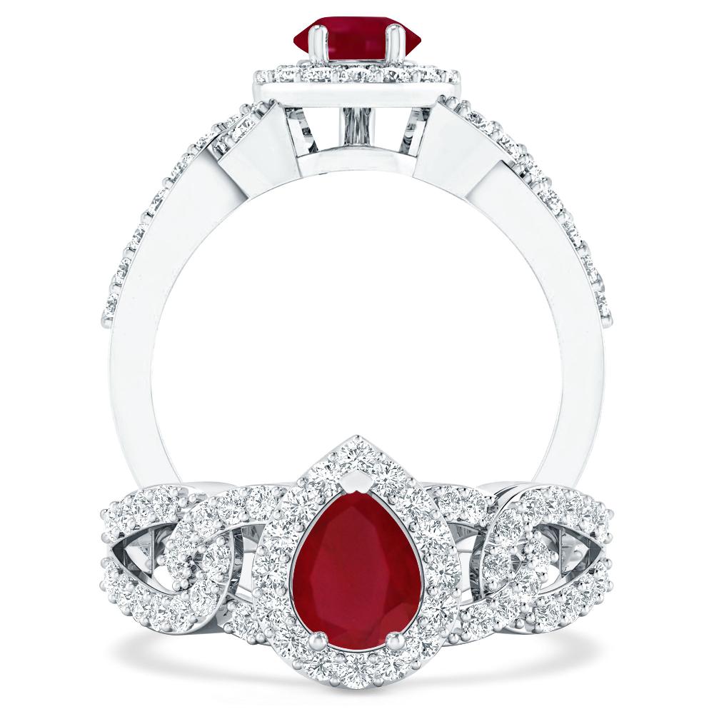 White Gold - Ruby