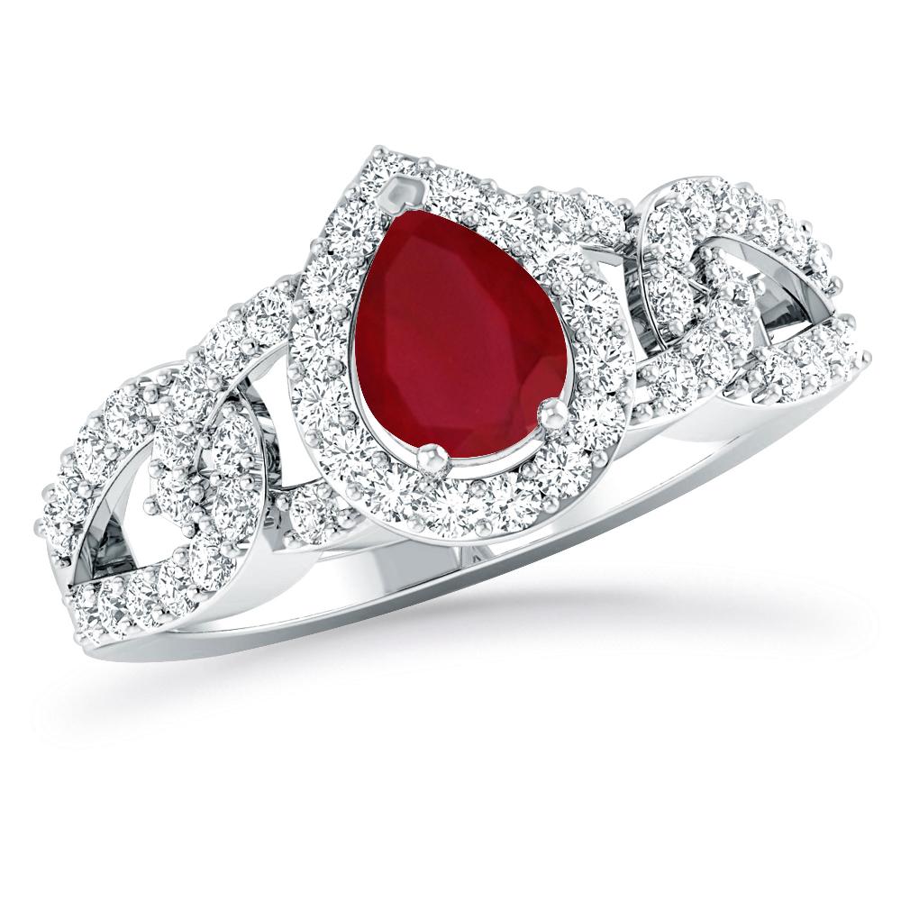 White Gold - Ruby