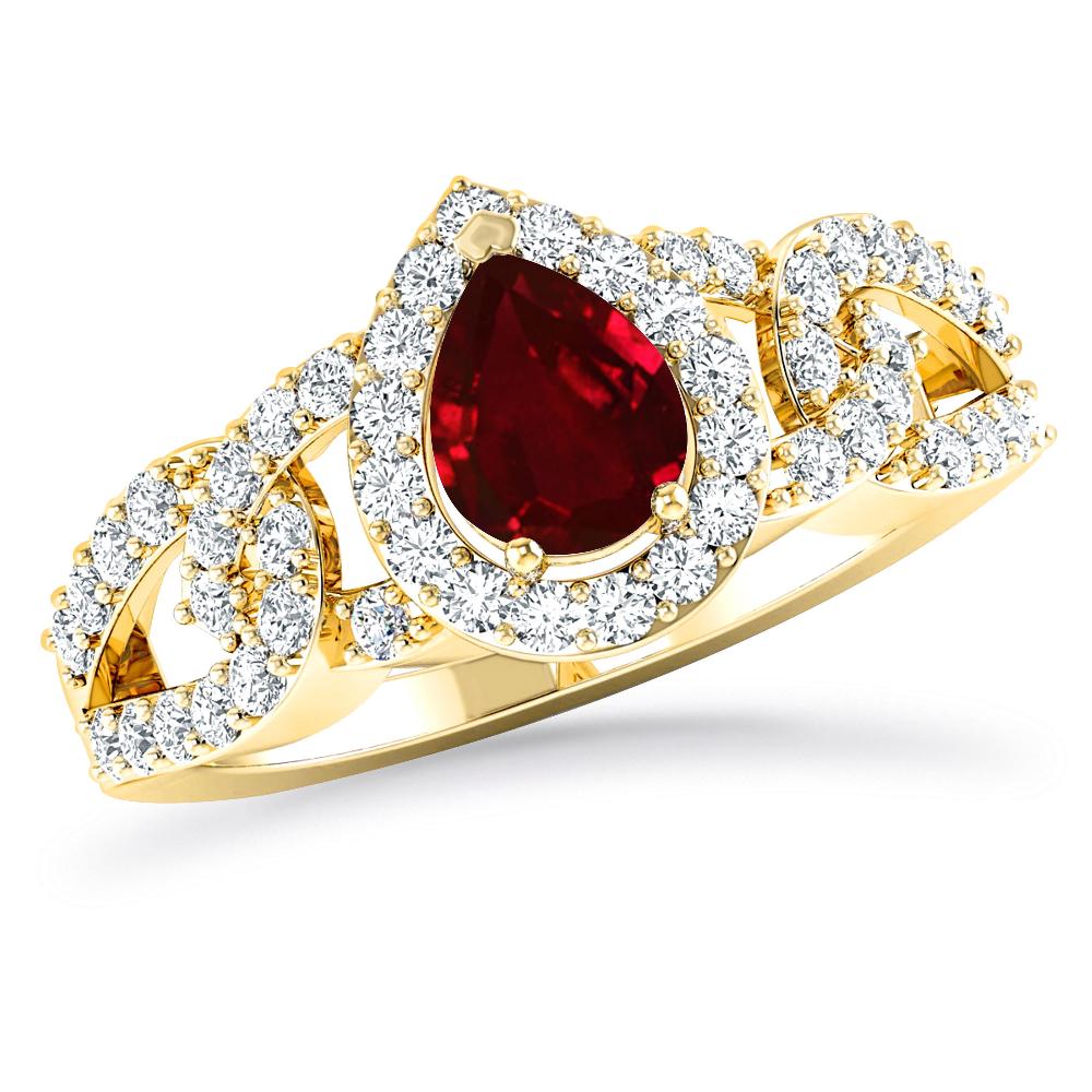 Yellow Gold - Ruby