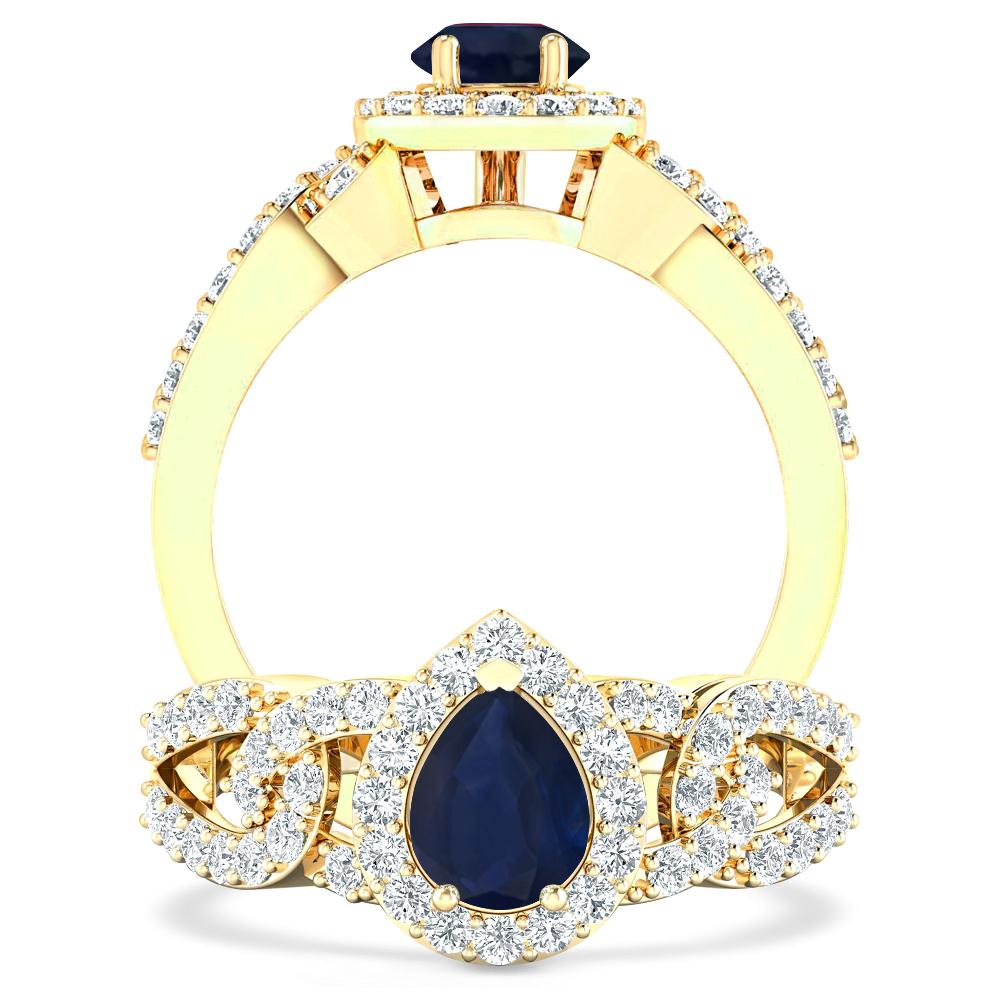 Yellow Gold - Sapphire