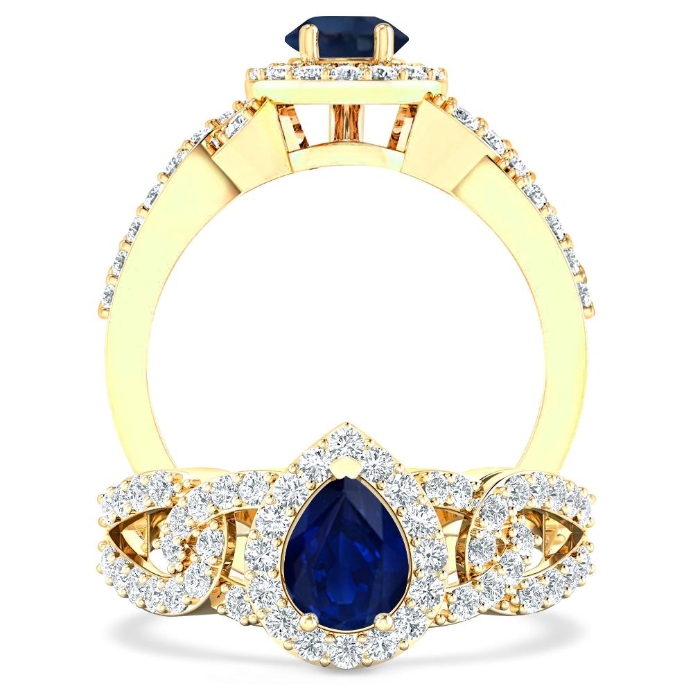 Yellow Gold - Sapphire