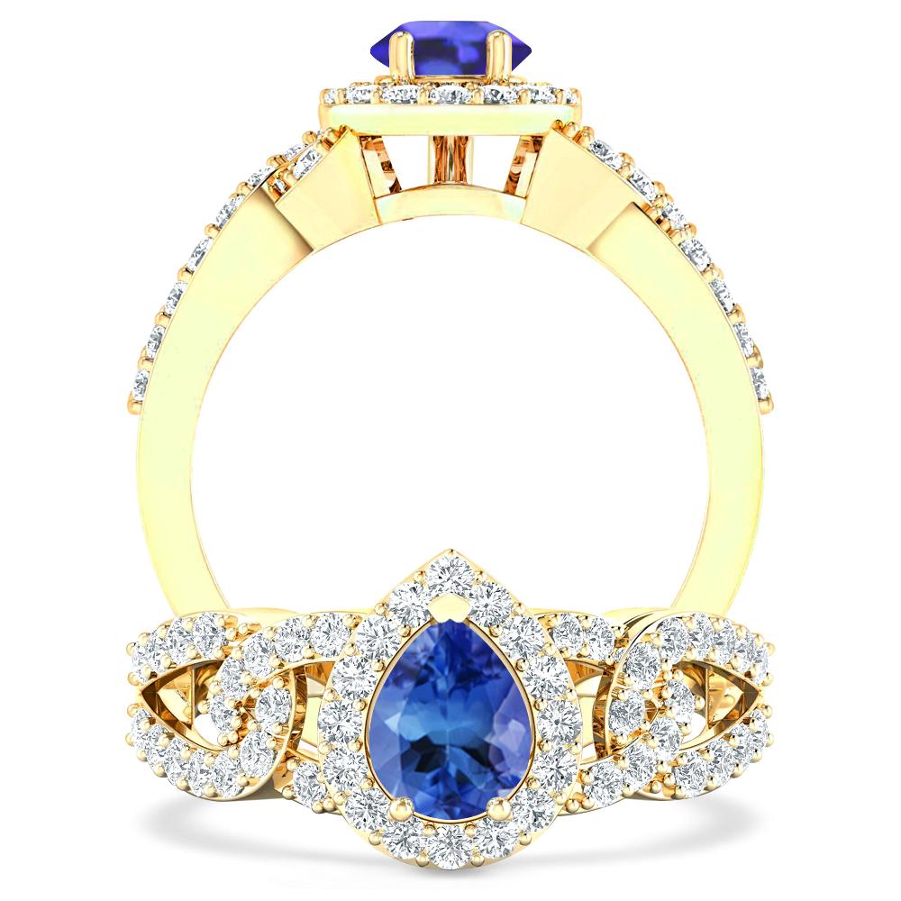 Yellow Gold - Tanzanite