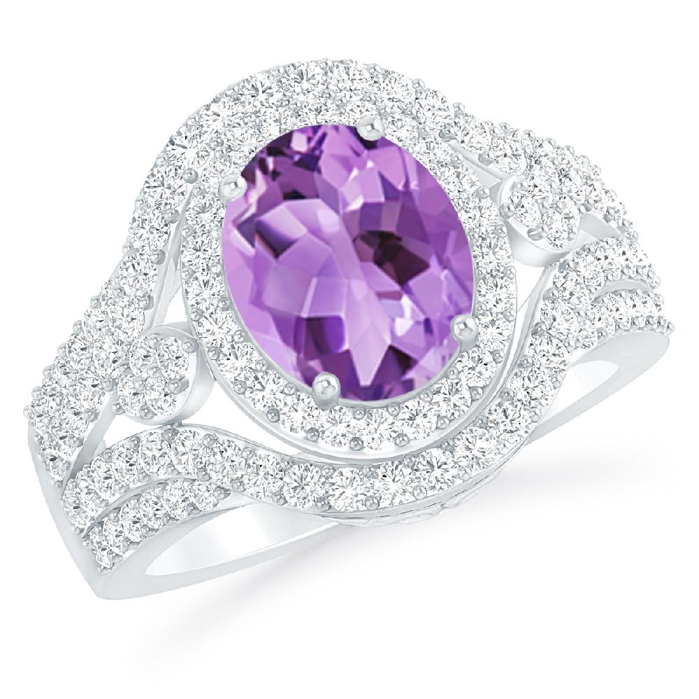 White Gold - Amethyst