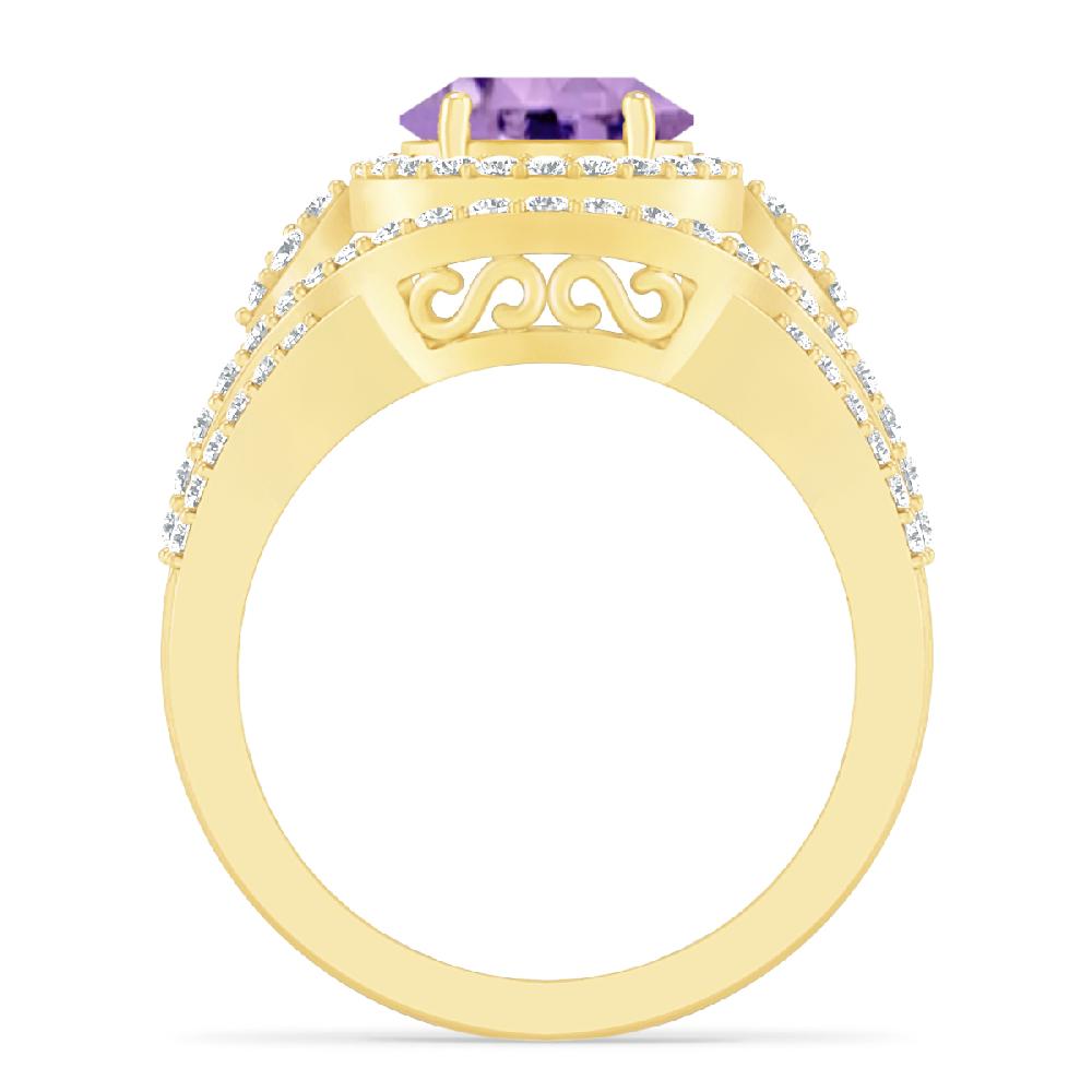 Yellow Gold - Amethyst