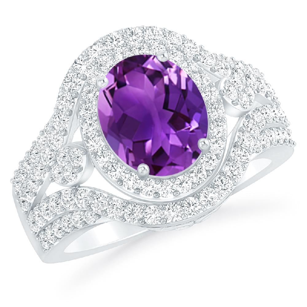 White Gold - Amethyst