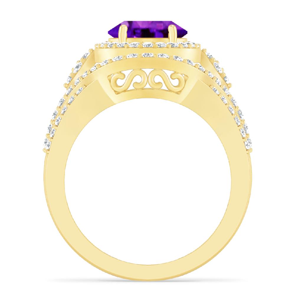 Yellow Gold - Amethyst