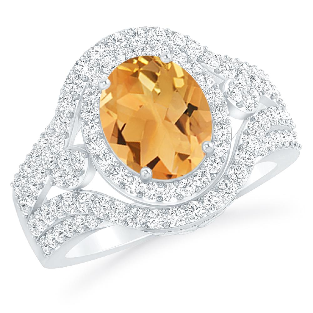 White Gold - Citrine