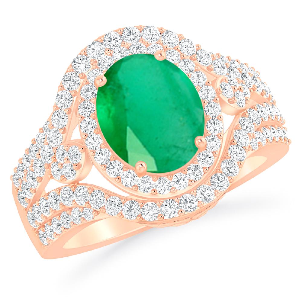 Rose Gold - Emerald