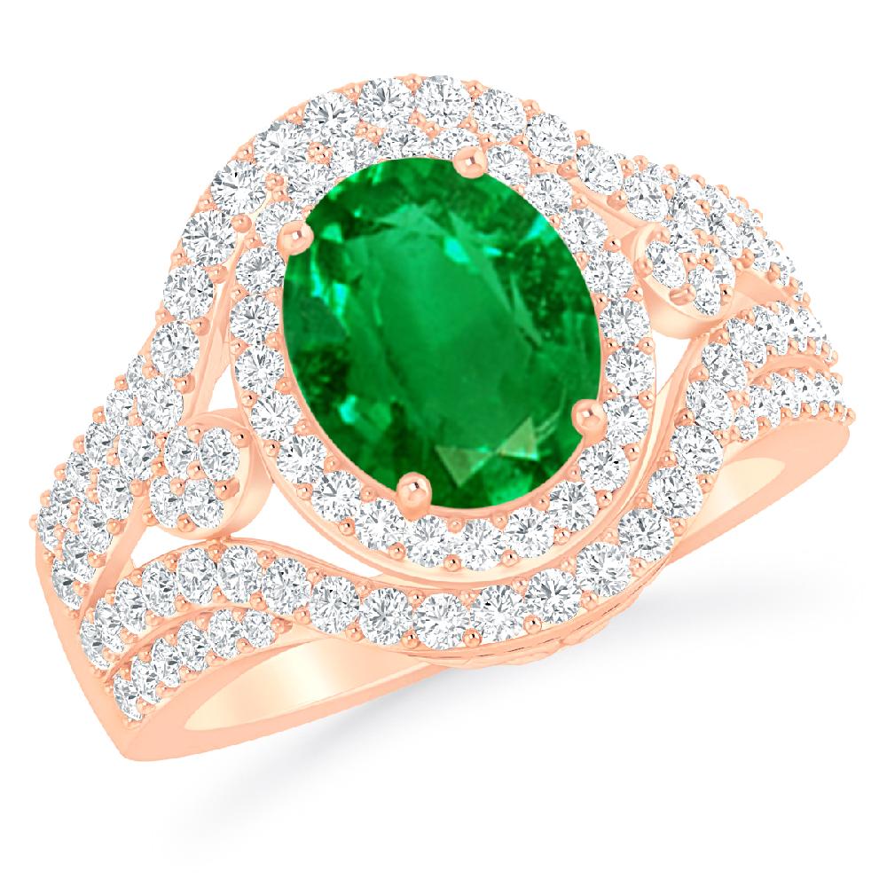 Rose Gold - Emerald