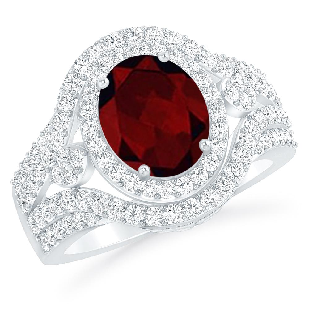 White Gold - Garnet