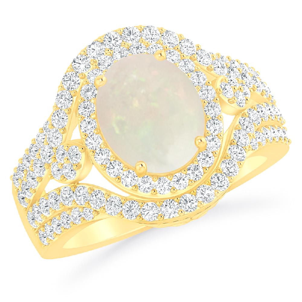 Yellow Gold - Opal