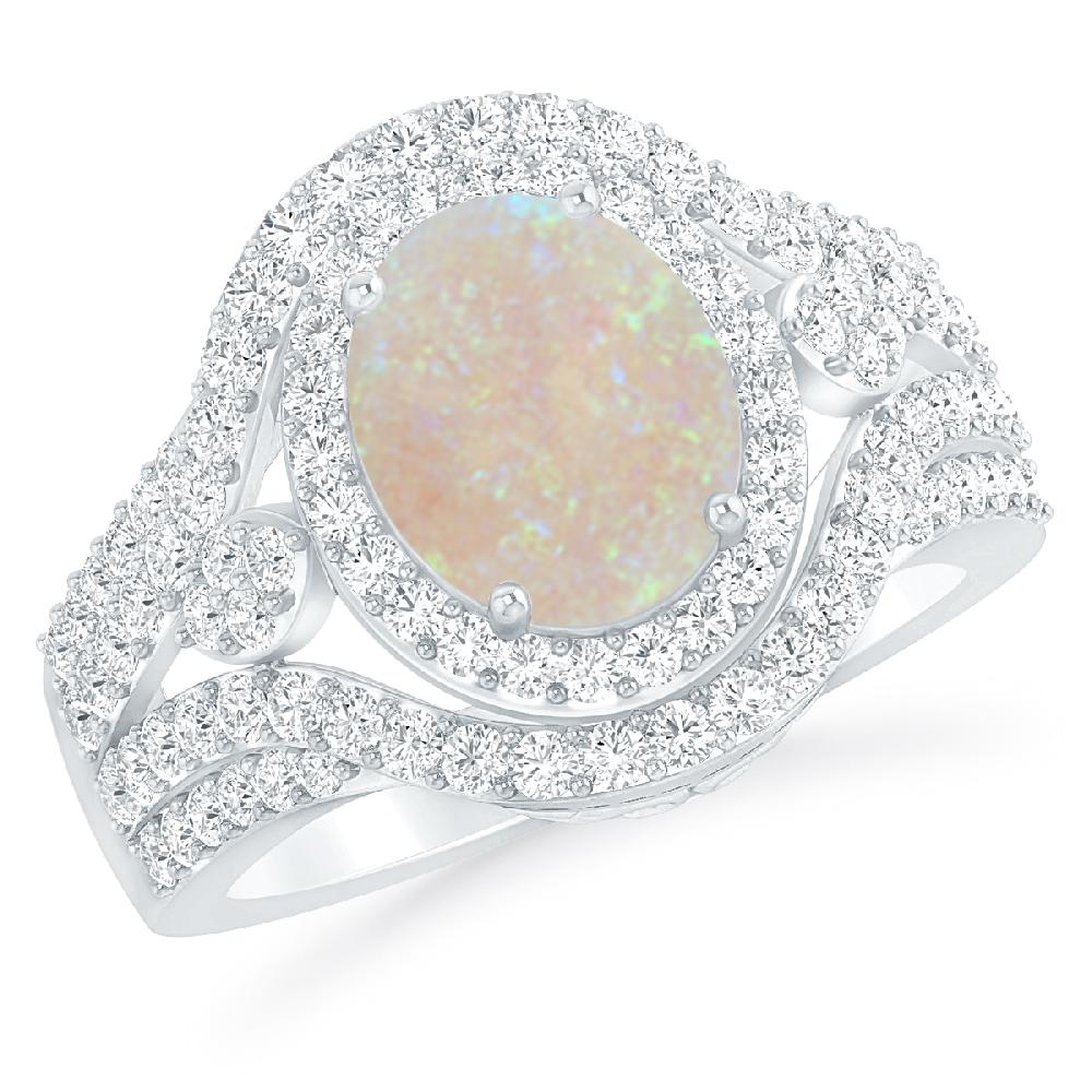 White Gold - Opal