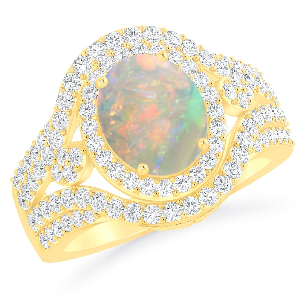 Yellow Gold - Opal