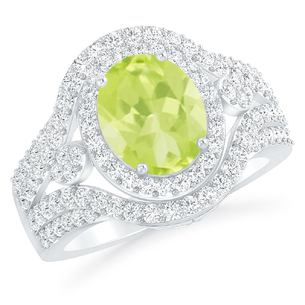 White Gold - Peridot