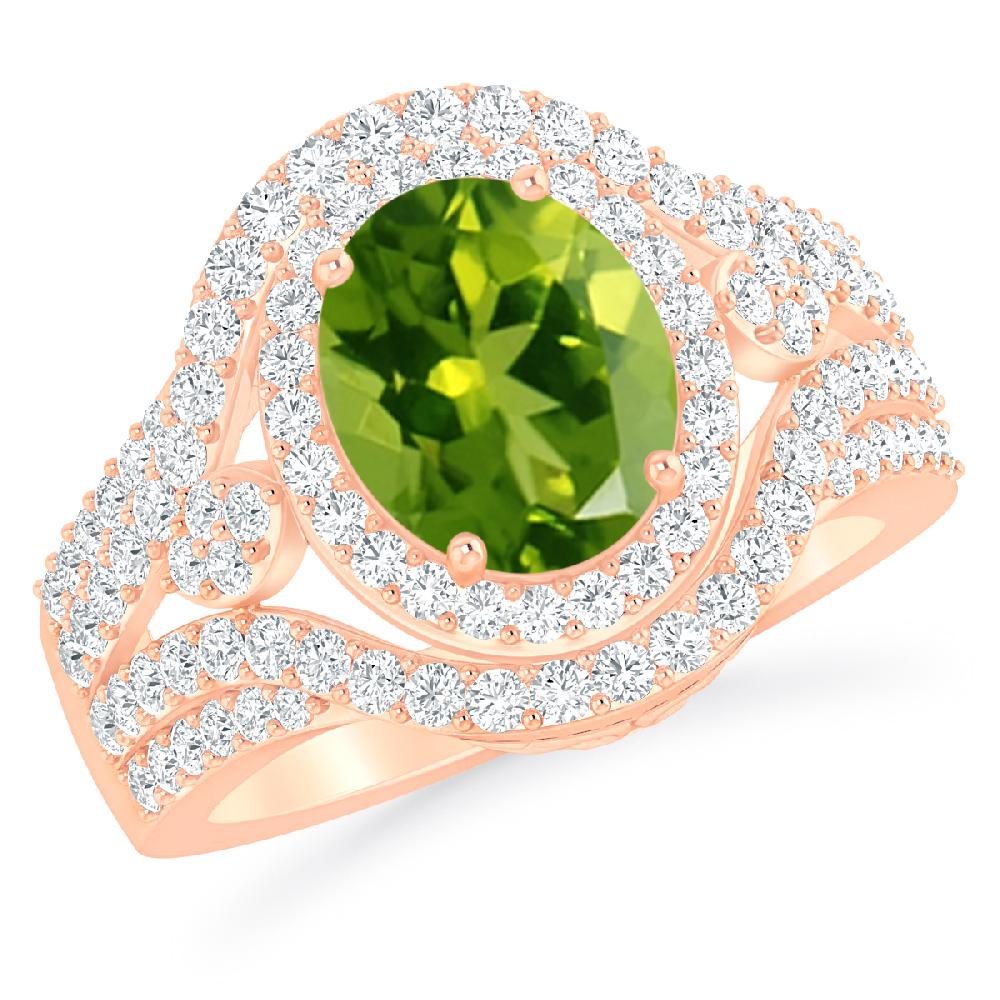 Rose Gold - Peridot