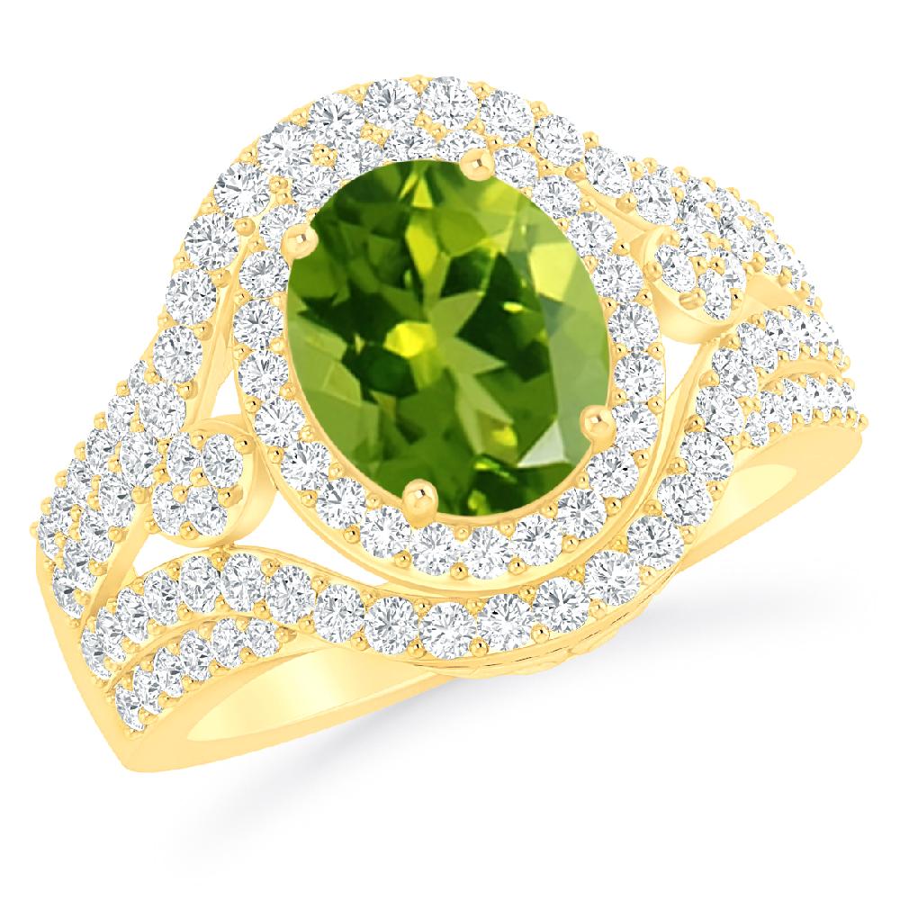 Yellow Gold - Peridot