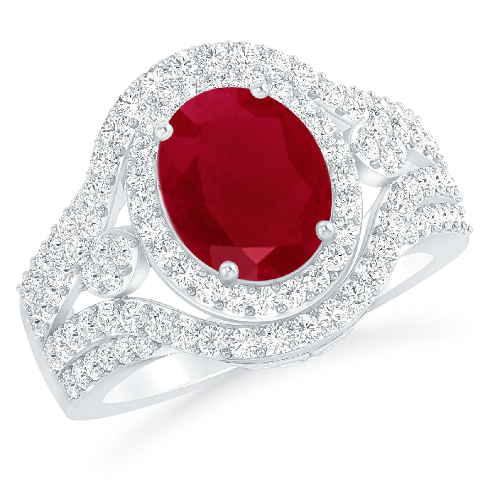 White Gold - Ruby