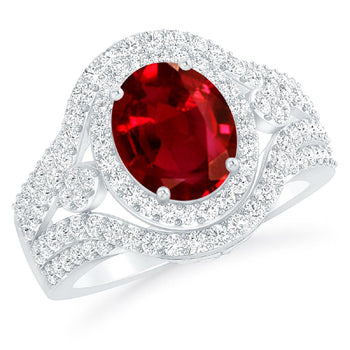 White Gold - Ruby