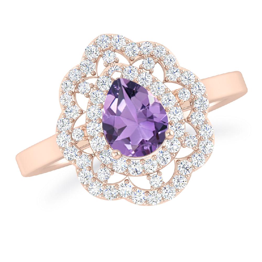 Rose Gold - Amethyst