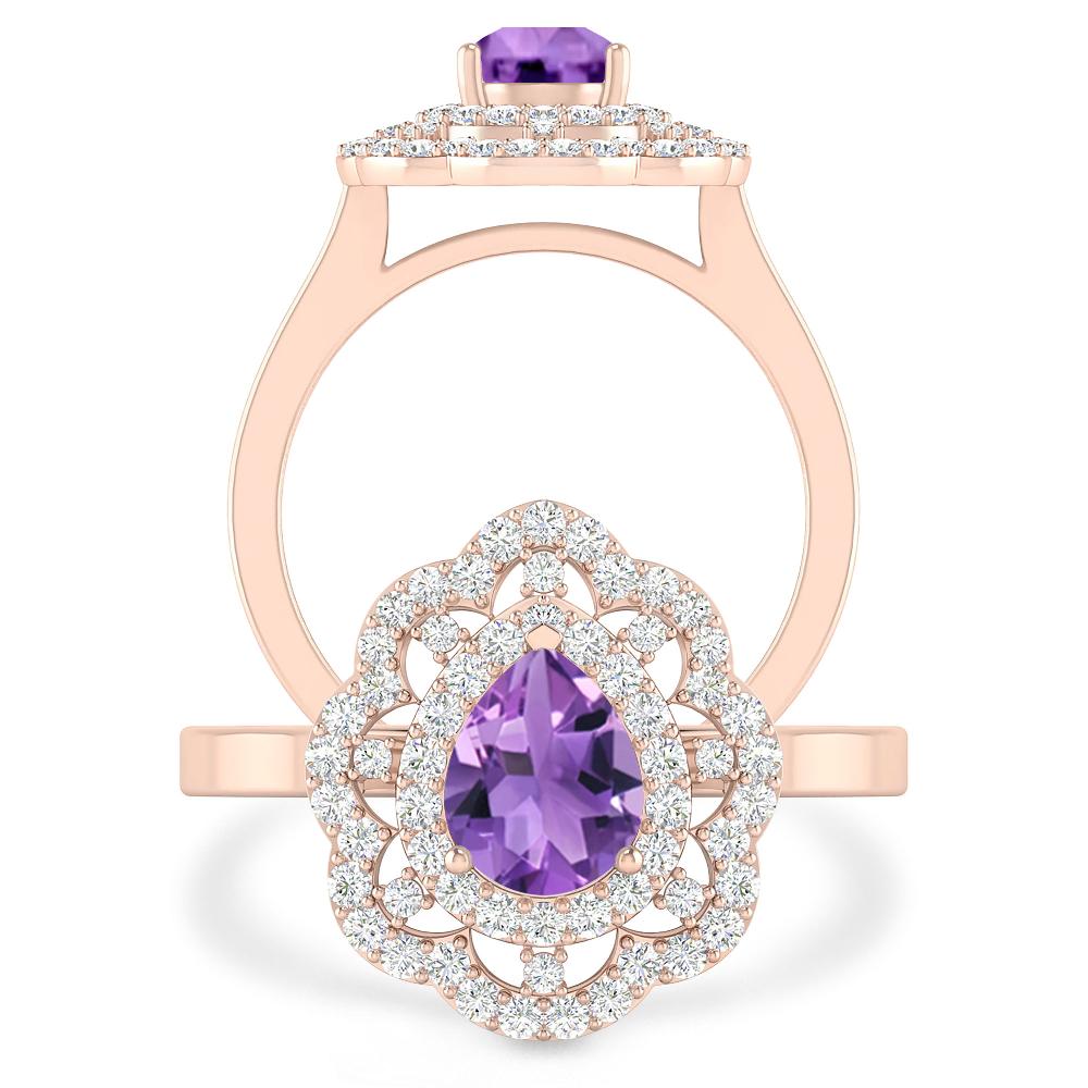 Rose Gold - Amethyst