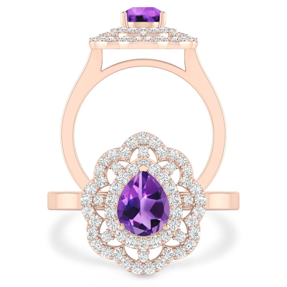 Rose Gold - Amethyst